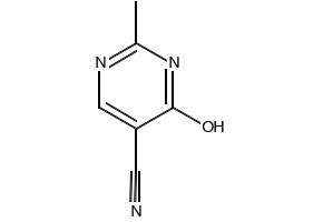 4-HYDROXY-2-METHYLPYRIMIDINE-5-CARBONITRILE structure, CAS 27058-54-4
