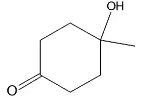 4-HYDROXY-4-METHYLCYCLOHEXANONE structure, CAS 17429-02-6