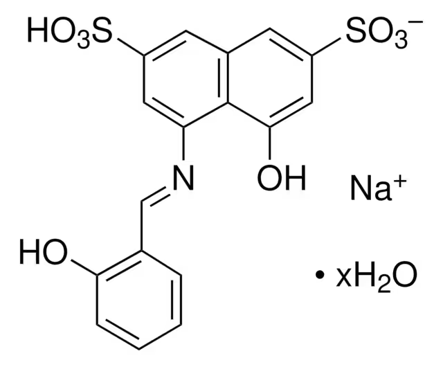 4-HYDROXY-5-((2-HYDROXYBENZYLIDENE)AMINO)NAPHTHALENE-2,7-DISULFONIC ACID structure, CAS 32266-60-7