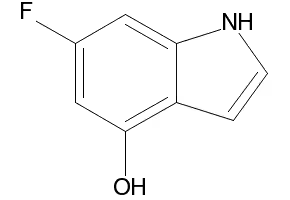 4-HYDROXY-6-FLUOROINDOLE structure, CAS 885521-04-0