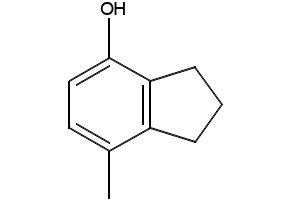 4-HYDROXY-7-METHYLINDANE structure, CAS 16400-13-8