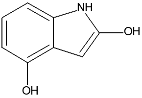 4-HYDROXYINDOLIN-2-ONE structure, CAS 13402-55-6