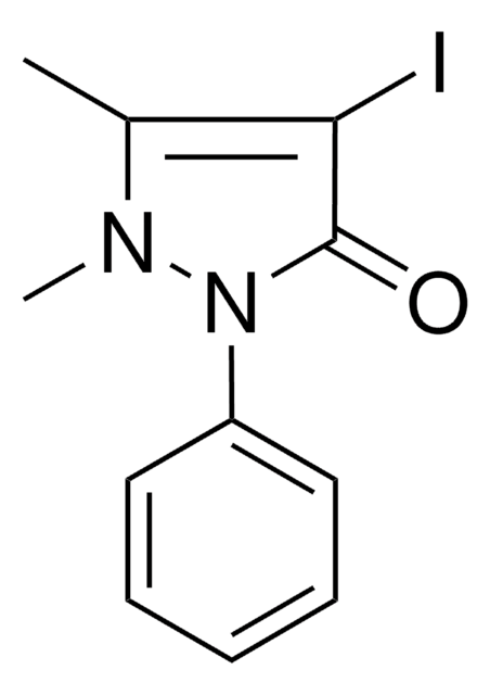 4-IODO-1,5-DIMETHYL-2-PHENYL-1H-PYRAZOL-3(2H)-ONE structure, CAS 129-81-7