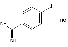 4-IODOBENZIMIDAMIDE HYDROCHLORIDE structure, CAS 134322-01-3