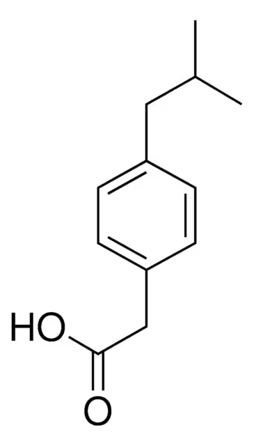 4-ISOBUTYLPHENYLACETIC ACID structure, CAS 1553-60-2