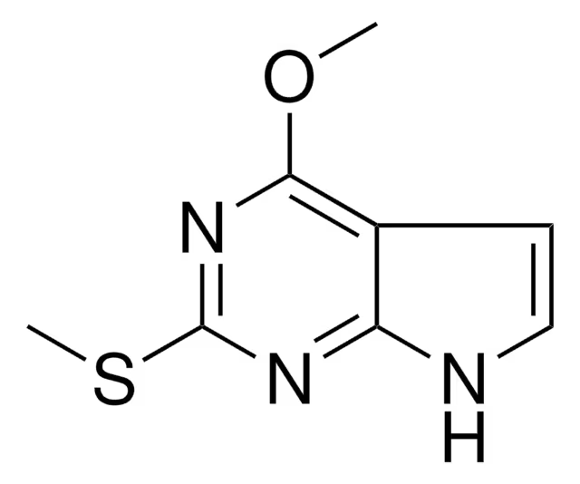 4-METHOXY-2-(METHYLTHIO)-7H-PYRROLO[2,3-D]PYRIMIDINE structure, CAS 29877-76-7