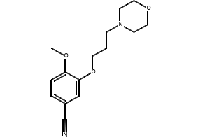 4-METHOXY-3-(3-(MORPHOLIN-3-YL)PROPOXY)BENZONITRILE structure, CAS 675126-28-0