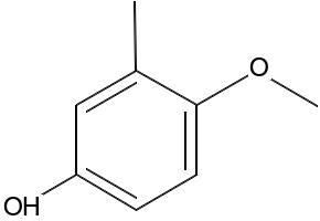 4-METHOXY-3-METHYLPHENOL structure, CAS 14786-82-4