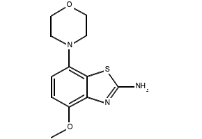 4-METHOXY-7-MORPHOLINOBENZO[D]THIAZOL-2-AMINE structure, CAS 383865-57-4