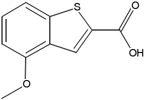 4-METHOXYBENZO[B]THIOPHENE-2-CARBOXYLIC ACID structure, CAS 476199-14-1