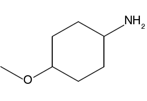 4-METHOXYCYCLOHEXANAMINE structure, CAS 4342-46-5