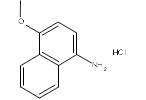 4-METHOXYNAPHTHALEN-1-AMINE HYDROCHLORIDE structure, CAS 92599-05-8