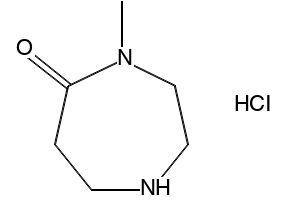 4-METHYL-1,4-DIAZEPAN-5-ONE HYDROCHLORIDE structure, CAS 329794-41-4