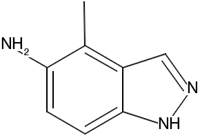 4-METHYL-1H-INDAZOL-5-AMINE structure, CAS 101257-89-0