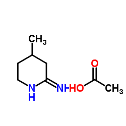4-METHYL-3,4,5,6-TETRAHYDROPYRIDIN-2-AMINE ACETATE structure, CAS 165383-72-2