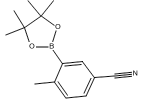 4-METHYL-3-(4,4,5,5-TETRAMETHYL-1,3,2-DIOXABOROLAN-2-YL)BENZONITRILE structure, CAS 863868-32-0