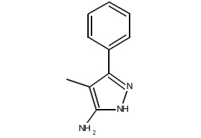 4-METHYL-5-PHENYL-1H-PYRAZOL-3-AMINE structure, CAS 66367-67-7