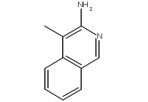 4-METHYLISOQUINOLIN-3-AMINE structure, CAS 7697-66-7