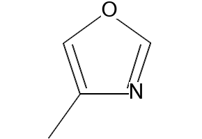 4-METHYLOXAZOLE structure, CAS 693-93-6