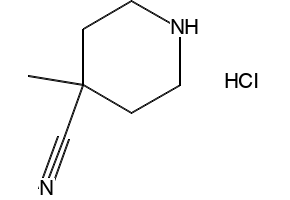 4-METHYLPIPERIDINE-4-CARBONITRILE HYDROCHLORIDE structure, CAS 948894-26-6