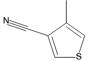4-METHYLTHIOPHENE-3-CARBONITRILE structure, CAS 73229-39-7