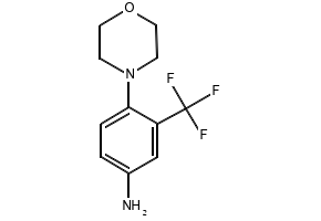 4-MORPHOLINO-3-(TRIFLUOROMETHYL)ANILINE structure, CAS 105316-06-1