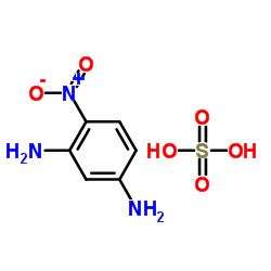 4-NITROBENZENE-1,3-DIAMINE SULFATE structure, CAS 200295-57-4