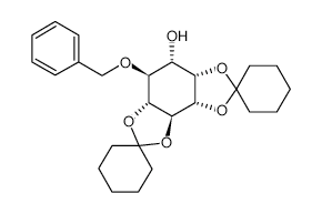 4-O-BENZYL-1,2:5,6-DI-O-CYCLOHEXYLIDENE-L-MYO-INOSITOL structure, CAS 124601-98-5