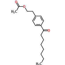 4-OCTANOYLPHENETHYL ACETATE structure, CAS 162358-03-4