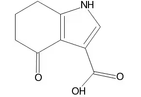 4-OXO-4,5,6,7-TETRAHYDRO-1H-INDOLE-3-CARBOXYLIC ACID structure, CAS 168271-91-8
