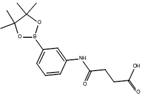 4-OXO-4-((3-(4,4,5,5-TETRAMETHYL-1,3,2-DIOXABOROLAN-2-YL)PHENYL)AMINO)BUTANOIC ACID structure, CAS 1030269-28-3