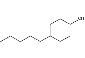 4-PENTYLCYCLOHEXANOL structure, CAS 54410-90-1