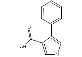 4-PHENYL-1H-PYRROLE-3-CARBOXYLIC ACID structure, CAS 132040-12-1