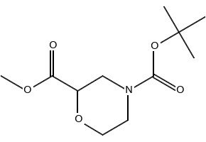 4-TERT-BUTYL 2-METHYL MORPHOLINE-2,4-DICARBOXYLATE structure, CAS 500789-41-3