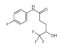 5,5,5-TRIFLUORO-N-(4-FLUOROPHENYL)-4-HYDROXYPENTANAMIDE structure, CAS 1000778-77-7