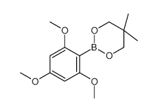 5,5-DIMETHYL-2-(2,4,6-TRIMETHOXYPHENYL)-1,3,2-DIOXABORINANE structure, CAS 335343-08-3