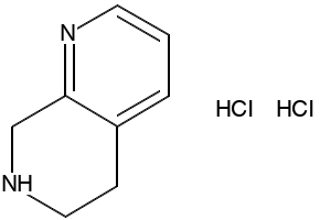 5,6,7,8-TETRAHYDRO-1,7-NAPHTHYRIDINE DIHYDROCHLORIDE structure, CAS 351038-62-5