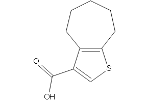 5,6,7,8-TETRAHYDRO-4H-CYCLOHEPTA[D]ISOXAZOLE-3-CARBOXYLIC ACID structure, CAS 33230-32-9