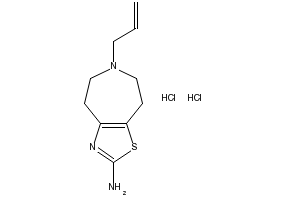 5,6,7,8-TETRAHYDRO-4H-THIAZOLO[5,4-D]AZEPIN-2-AMINE DIHYDROCHLORIDE structure, CAS 36085-64-0