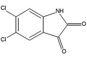 5,6-DICHLORO-1H-INDOLE-2,3-DIONE structure, CAS 1677-48-1
