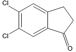 5,6-DICHLORO-2,3-DIHYDRO-1H-INDEN-1-ONE structure, CAS 68755-31-7