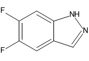 5,6-DIFLUORO-1H-INDAZOLE structure, CAS 944898-96-8
