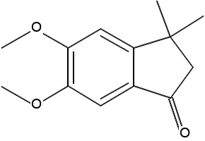 5,6-DIMETHOXY-3,3-DIMETHYL-2,3-DIHYDRO-1H-INDEN-1-ONE structure, CAS 4136-26-9
