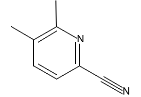 5,6-DIMETHYLPICOLINONITRILE structure, CAS 59146-67-7