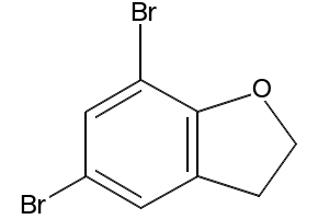 5,7-DIBROMO-2,3-DIHYDROBENZOFURAN structure, CAS 123266-59-1