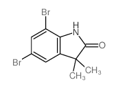 5,7-DIBROMO-3,3-DIMETHYLINDOLIN-2-ONE structure, CAS 872271-71-1