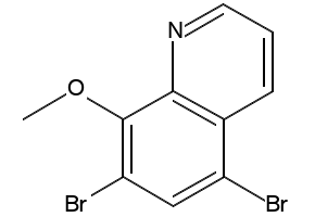 5,7-DIBROMO-8-METHOXYQUINOLINE structure, CAS 17012-49-6