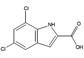 5,7-DICHLOROINDOLE-2-CARBOXYLIC ACID structure, CAS 4792-71-6