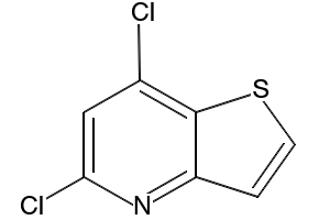 5,7-DICHLOROTHIENO[3,2-B]PYRIDINE structure, CAS 74695-44-6