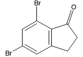 5,7-DIFLUORO-1-INDANONE structure, CAS 84315-25-3
